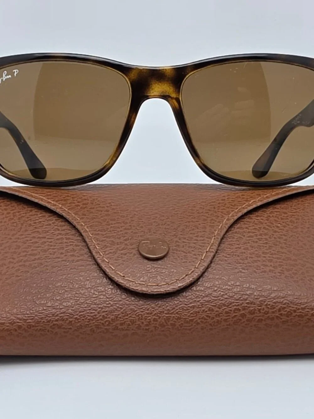 Ray-Ban RB4181 710/83 Havana Frame Polarized Brown Lens Sunglasses w/ Case Italy